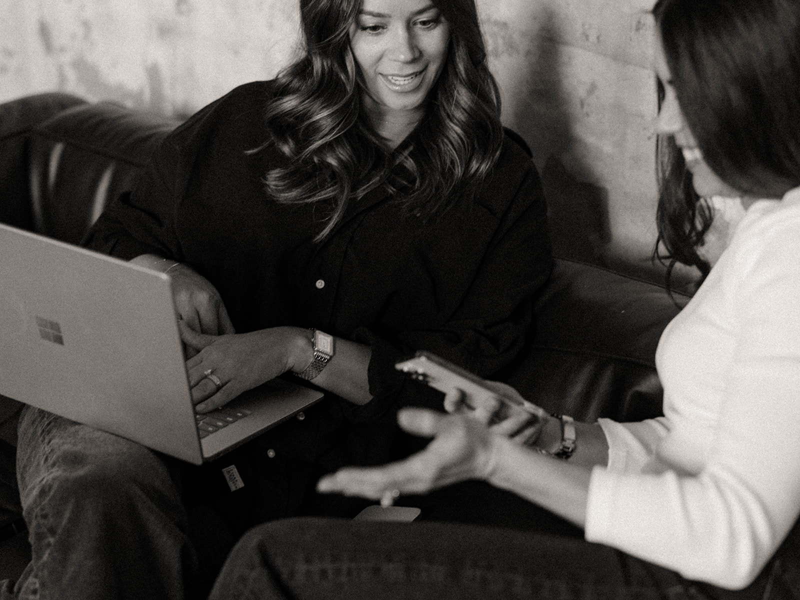 Women looking at phone